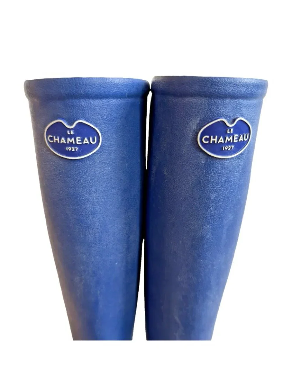 Le Chameau Paris Women's Blue Jersey Lined Rain Boots EU 36 / US 5.5 -6